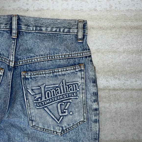 Vintage Johnathan G Jeans Light Wash Denim Relaxed Fit Tapered Leg 90s - Picture 3 of 4